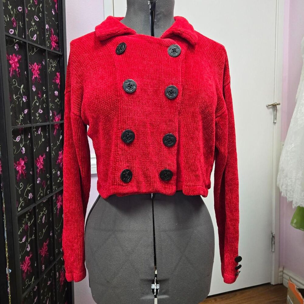 Women's Red Cardigan - Picture 1 of 4